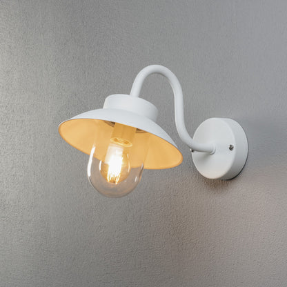 Konstsmide Vega Mini Wandleuchte weiss mit E27 Sockel