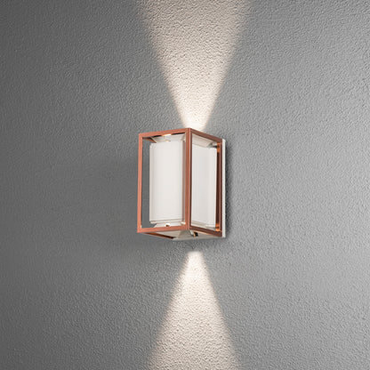 Konstsmide Vale Wandl. 2x5W LED wei/ku, verstellb.Lichtaustr., dimmbar