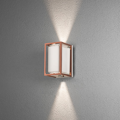 Konstsmide Vale Wandl. 2x5W LED wei/ku, verstellb.Lichtaustr., dimmbar