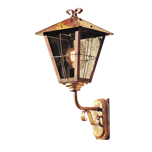 Konstsmide Wandleuchte Fenix, kupfer, rauchfarbenes Glas