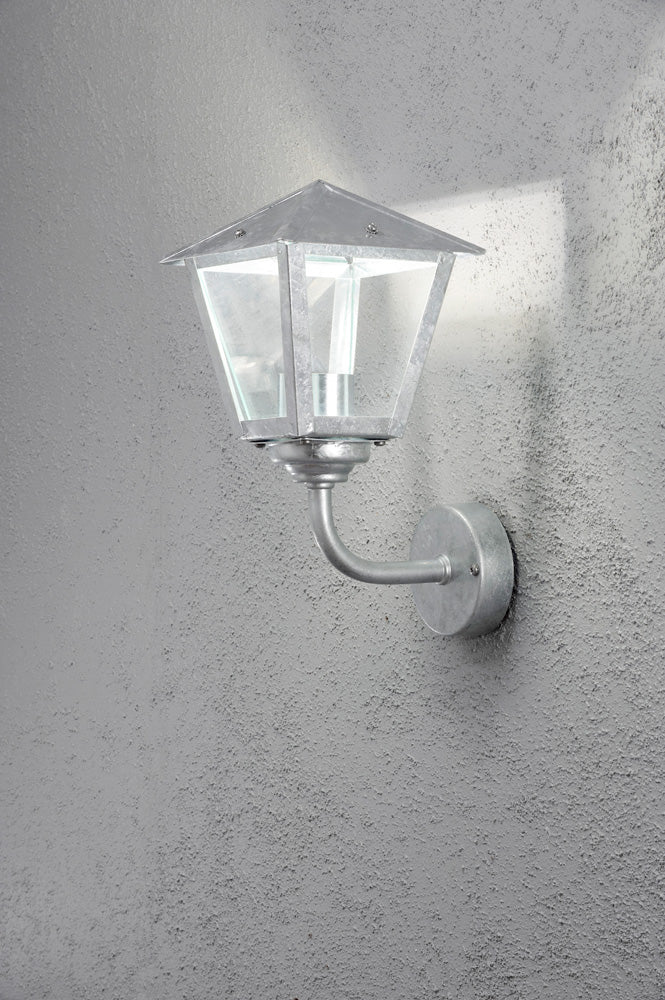 Konstsmide Benu Wandleuchte aufwärts, galvanisiert, LED