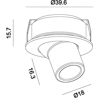 Deko-Light Light Point Perno 2,2W silberfarben