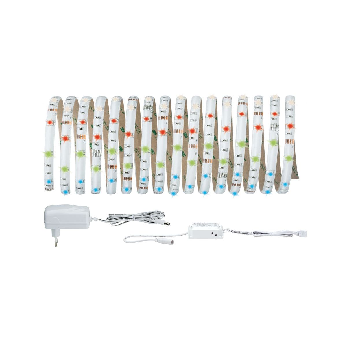 Paulmann SmartHome BLE Flaex LED Strip Set 5m RGB 18W 230/12V Weiß Kst