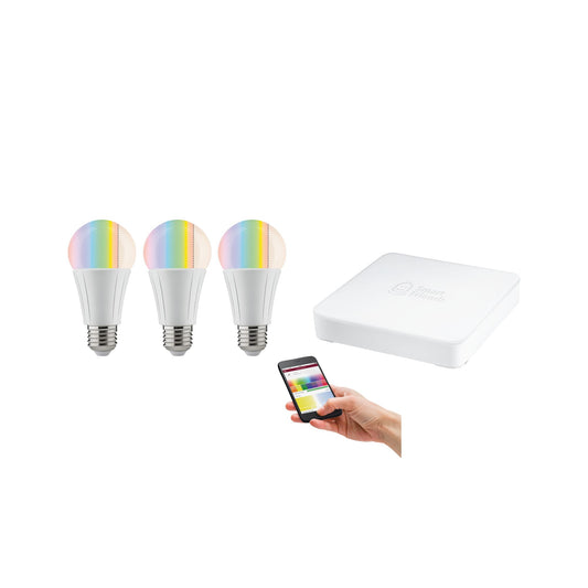 Paulmann SmartHome Starter Set Soret 3xAGL 7,5W RGBW mit SmartFriends Box