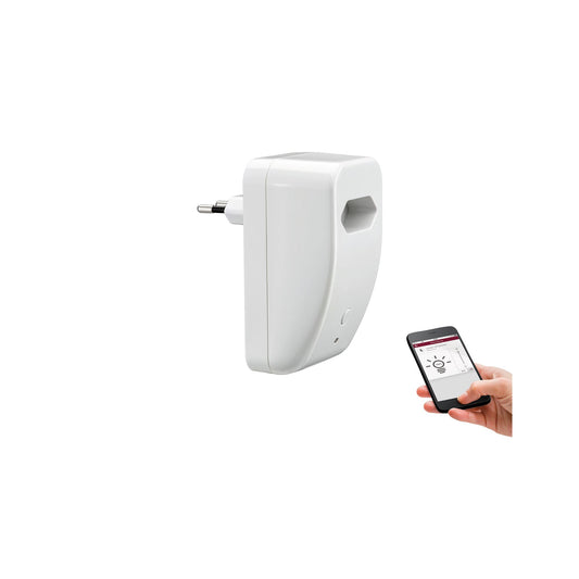 Paulmann SmartHome BLE EuroPlug Schalt/Dimm ZW-Stecker max. 300W 230V AC Weiß Kst