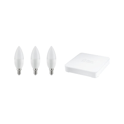Paulmann SmartHome Starter Set Candela 3xKER 4,5W E14 dim 2700K mit SmartFriends Box