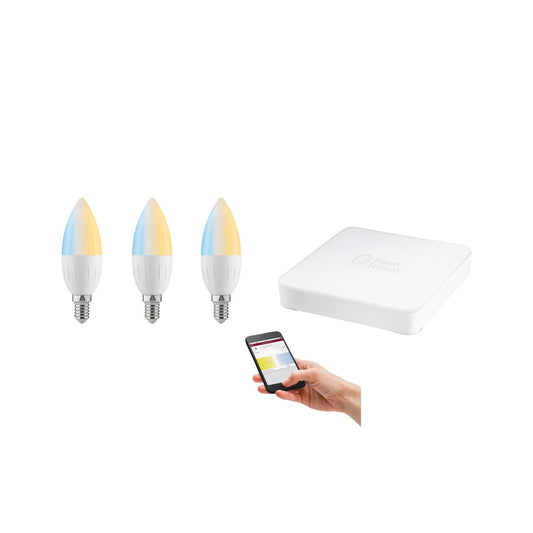 Paulmann SmartHome Starter Set Candela 3xKER 4,5W E14 TunW 2700K m SmartFriends Box