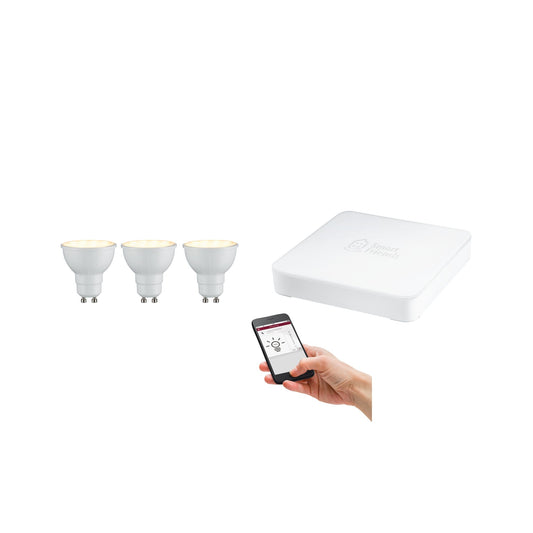 Paulmann SmartHome Starter Set Gatria 3xRefl 4,8W GU10 dim 2700K mit SmartFriends Box