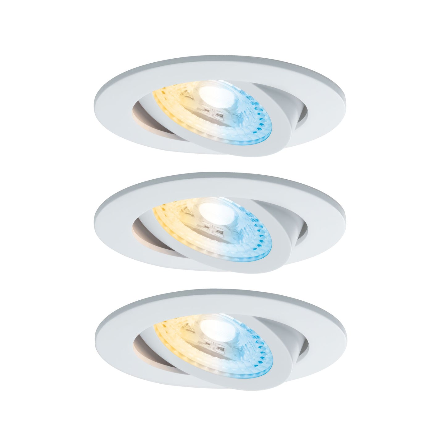 Paulmann SmartHome ZB Lens EBL Set LED 3x3,5W TunW schw 230/24V 15W 80mm Ws m/Alu Zink