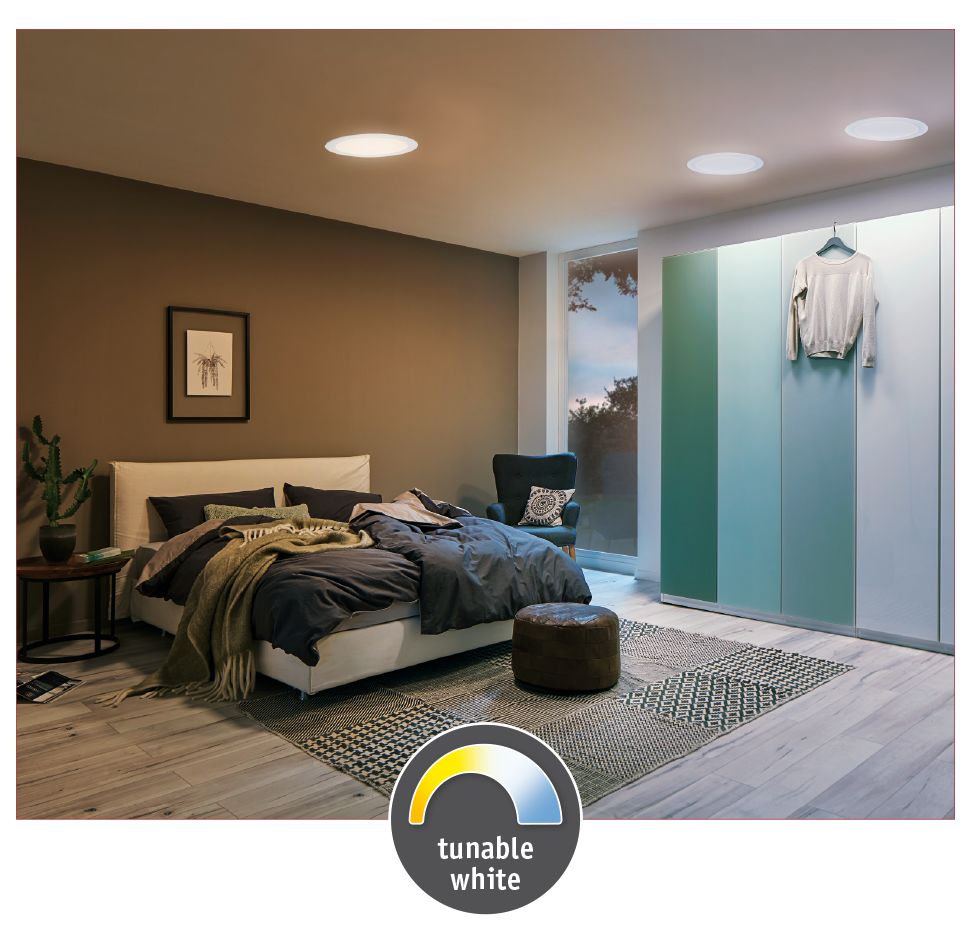 Paulmann SmartHome ZB Cesena LED-Panel 170mm 11W TunW 230V Weiß matt Kst