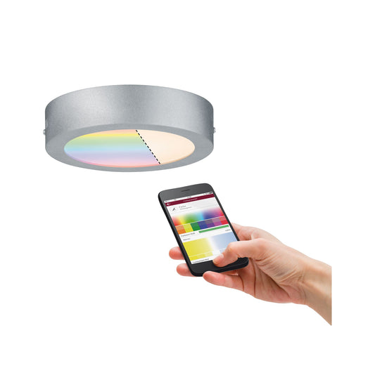 Paulmann SmartHome ZB Cesena LED-Panel 170mm 11W RGBW 230V Chrom matt Kst
