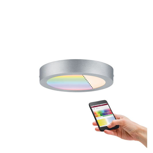 Paulmann SmartHome ZB Cesena LED-Panel 225mm 13W RGBW 230V Chrom matt Kst