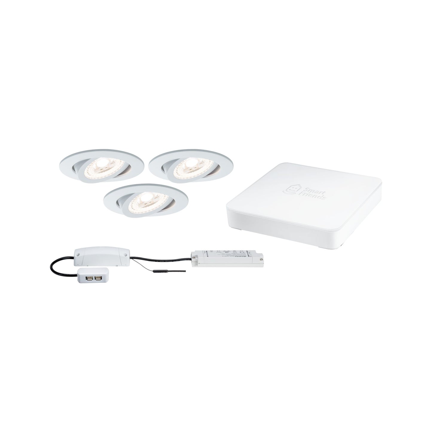 Paulmann SmartHome Starter Set Lens EBL Set LED 3x3,5W TunW mit SmartFriends Box