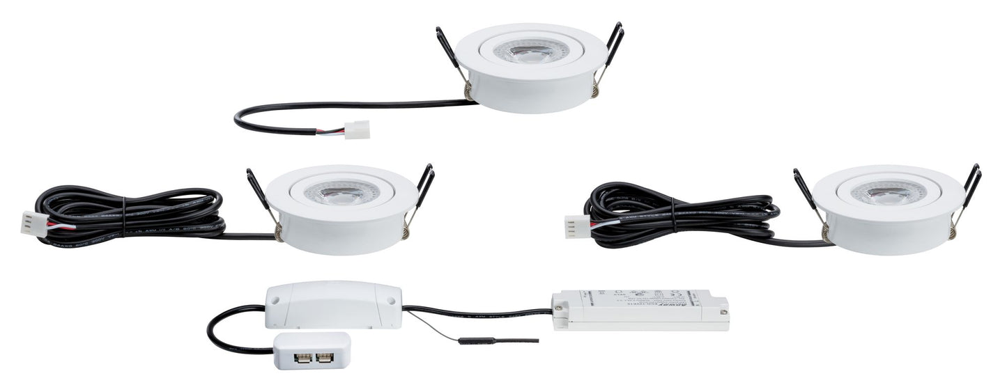 Paulmann SmartHome Starter Set Lens EBL Set LED 3x3,5W TunW mit SmartFriends Box