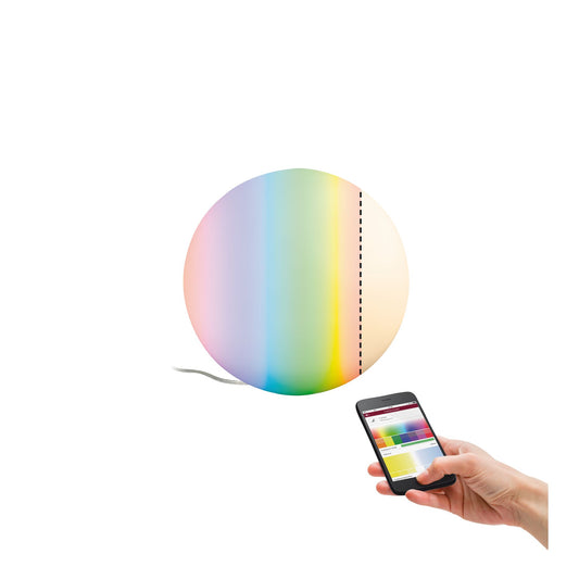 Paulmann SmartHome ZB Siegen Tischleuchte LED 7,5W E27 230V Opal RGBW dimm Glas m/sat