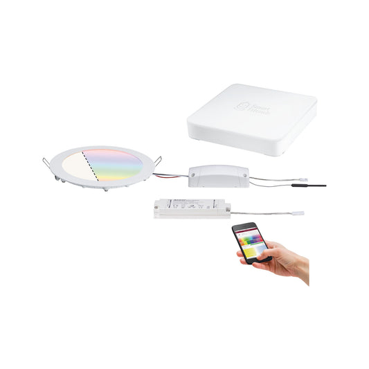 Paulmann SmartHome Starter Set More EBL Panel 18W TunW 20VA 225mm mit SmartFriends Box