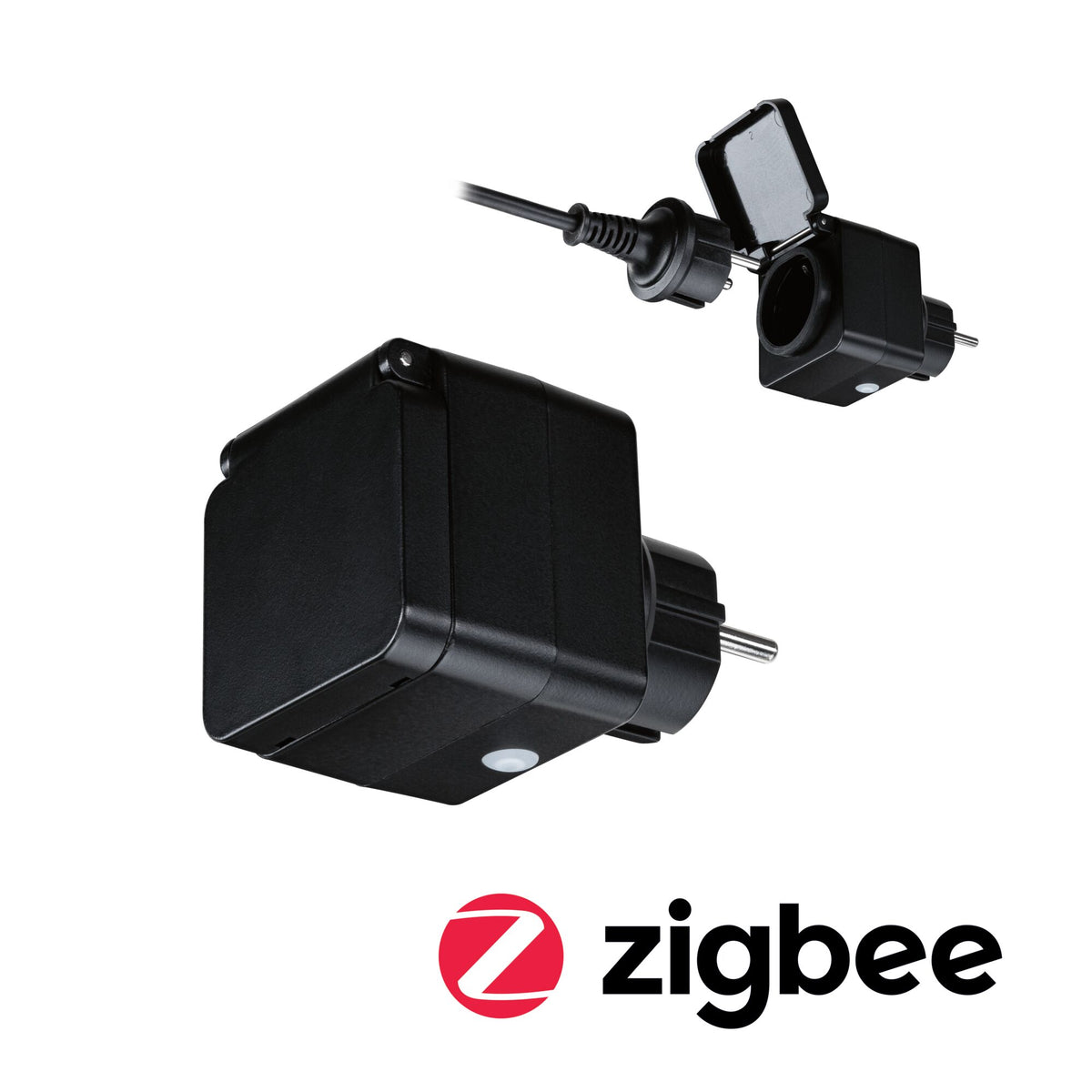 Paulmann Zwischenstecker Smart Plug Smart Home Zigbee 3.0  IP44 Schwarz