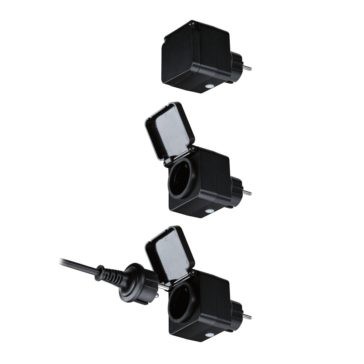 Paulmann Zwischenstecker Smart Plug Smart Home Zigbee 3.0  IP44 Schwarz