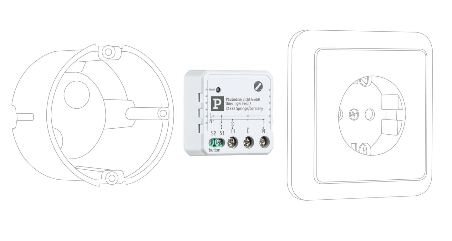 Paulmann Unterputzaktor On/Off Smart Home Zigbee 3.0  Weiß