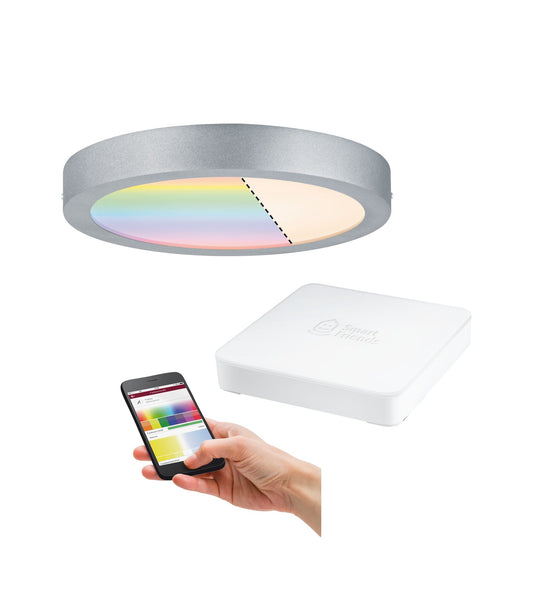 Paulmann SmartHome Starter Set Cesena LED-Panel 300mm 15W RGBW mit SmartFriends Box