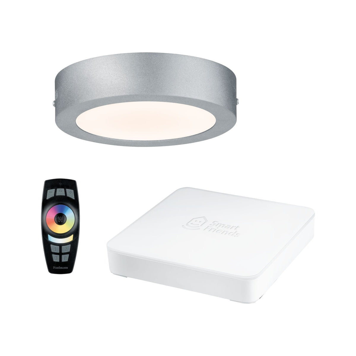 Paulmann SmartHome Starter Set Cesena LED-Panel 170mm 9W RGBW mit SmartFriends Box+FB