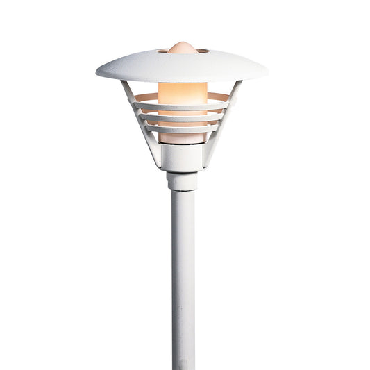 Konstsmide Gartenleuchte Gemini matt weiss, opales Glas