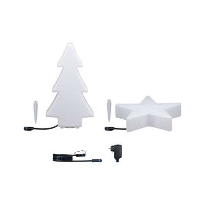 Paulmann Plug & Shine Weihnachts-Bundle Baum & Stern 3.000K IP44/67/68
