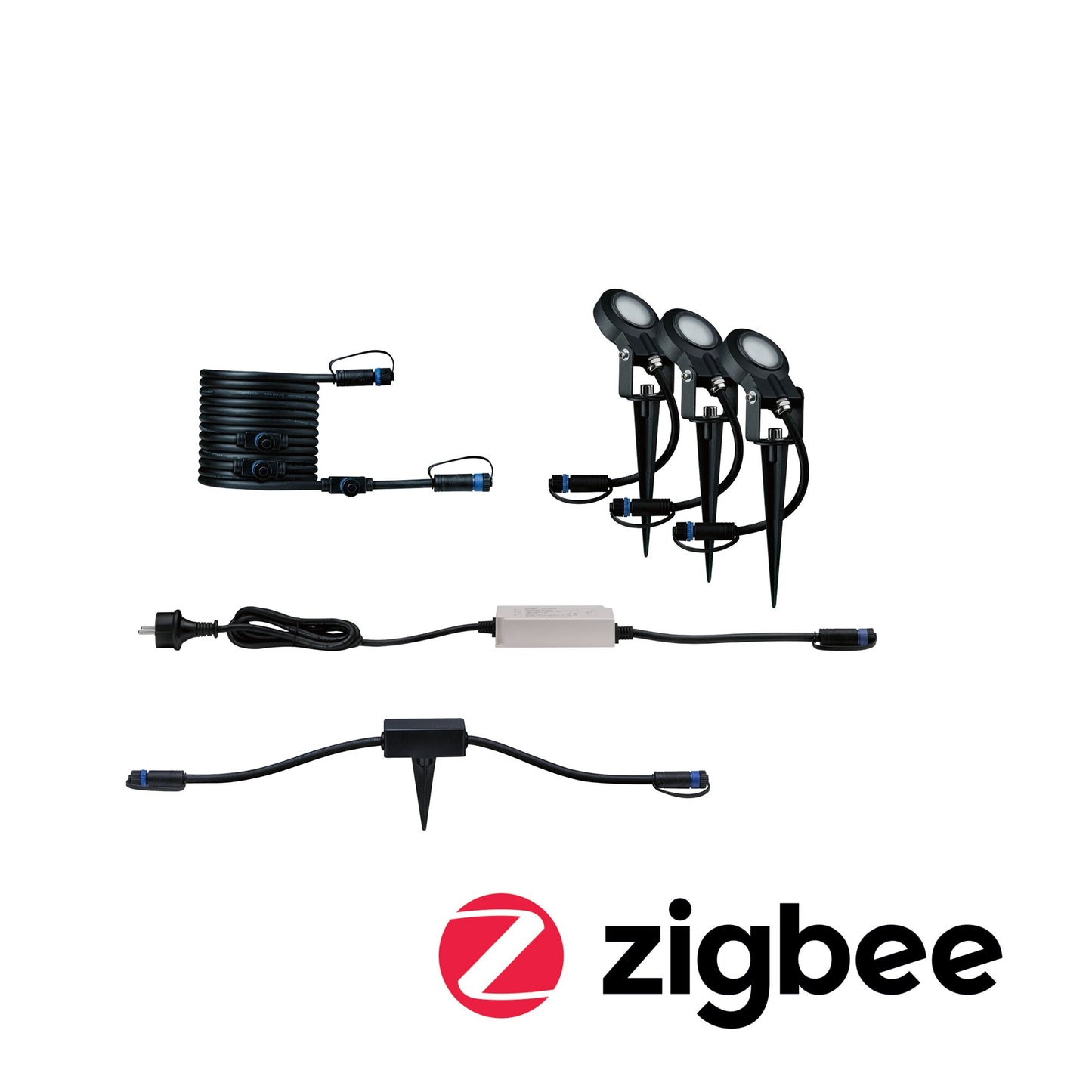 Paulmann Plug & Shine Smart Outdoor-Bundle Sting Zigbee 3.000K