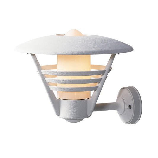 Konstsmide Wandleuchte Gemini, matt weiss, opales Glas