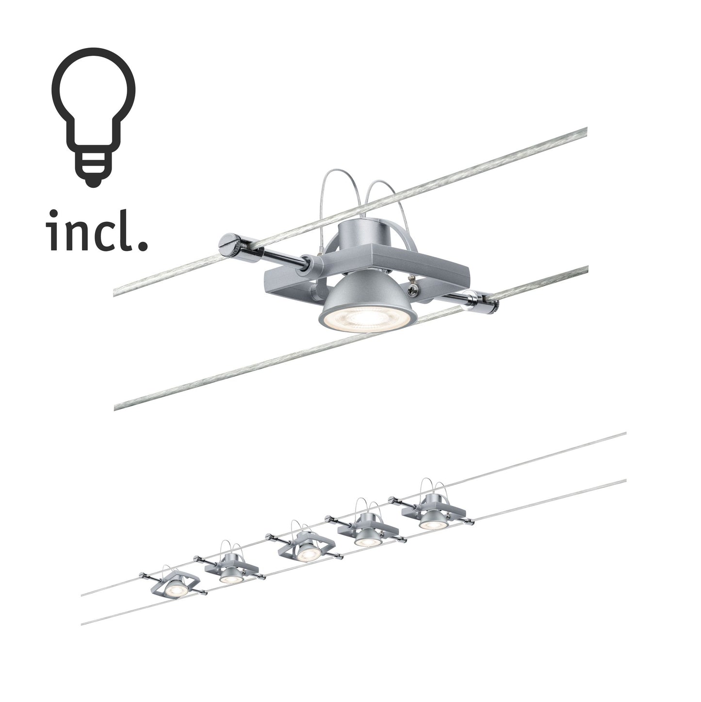Paulmann Bundle Wire Set MacII max 5x10W GU5,3 Ch