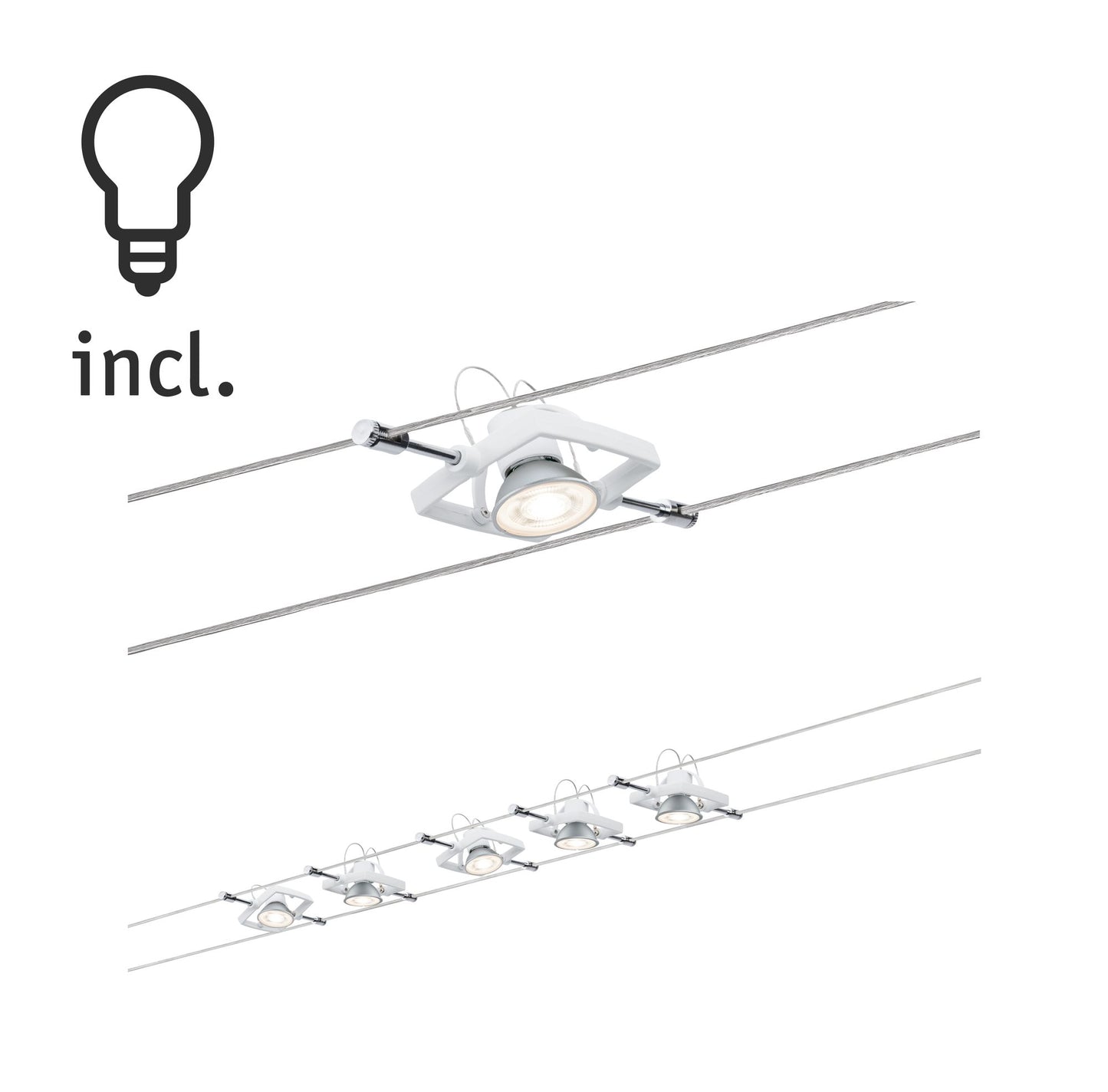 Paulmann Bundle Wire Set MacII max 5x10W GU5,3 Ws