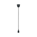 Paulmann Pendel E27 2m Stoffkabel max 1x20W Schwarz 230V Silikon