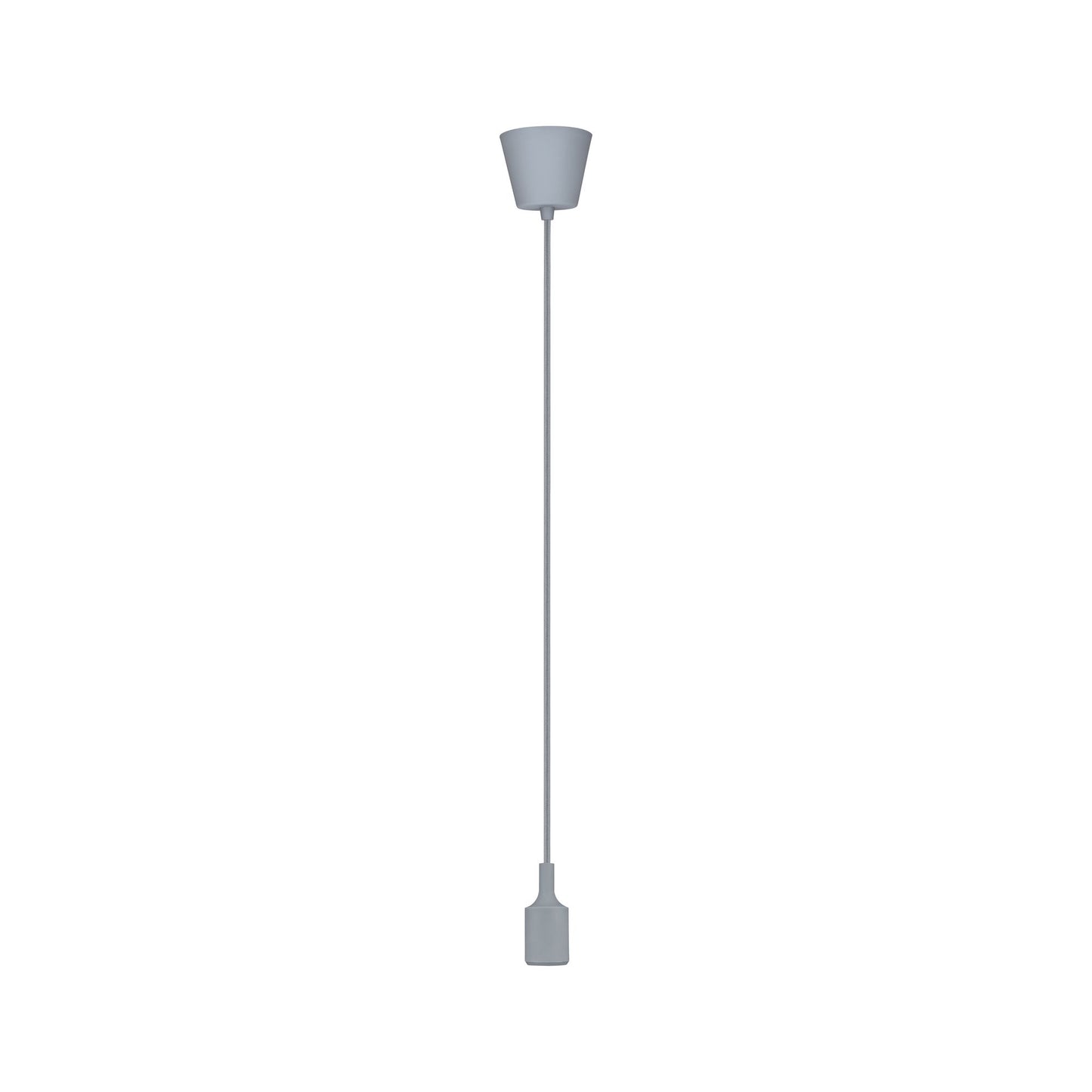 Paulmann Pendel E27 2m Stoffkabel max 1x20W Grau 230V Silikon