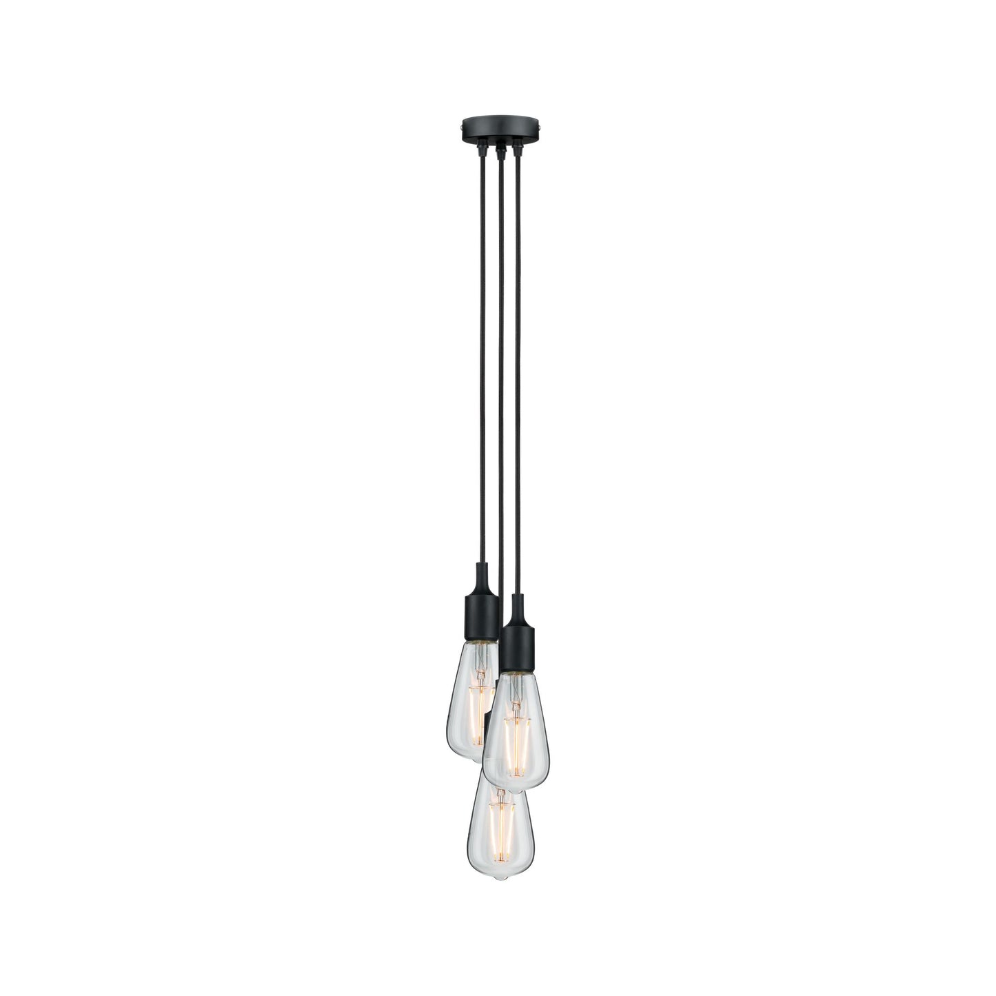 Paulmann Pendelleuchte Neordic Ketil E27 max. 3x60W Schwarz