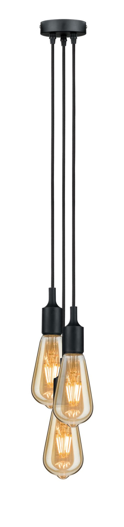 Paulmann Pendelleuchte Neordic Ketil E27 max. 3x60W Schwarz