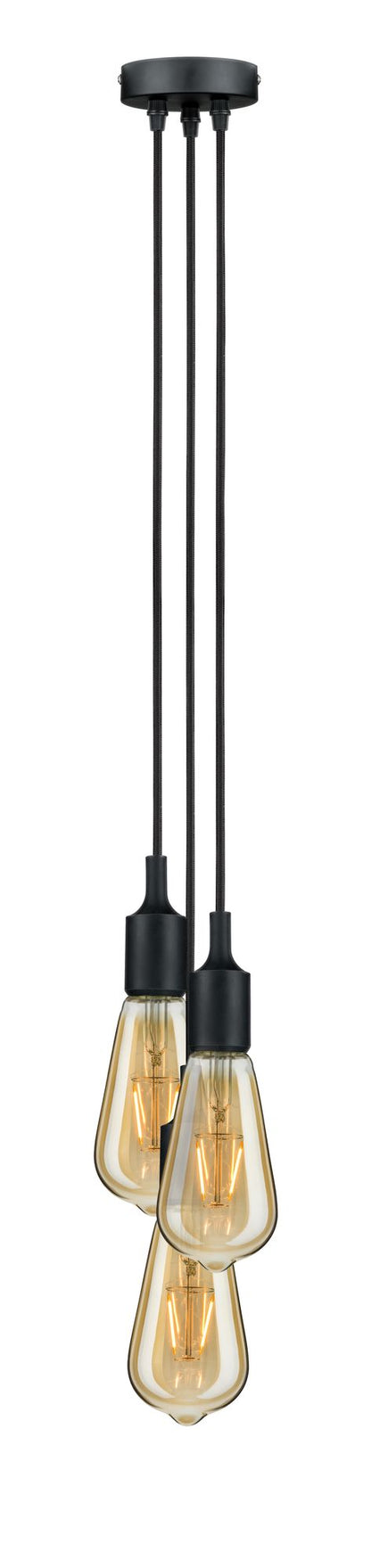 Paulmann Pendelleuchte Neordic Ketil E27 max. 3x60W Schwarz