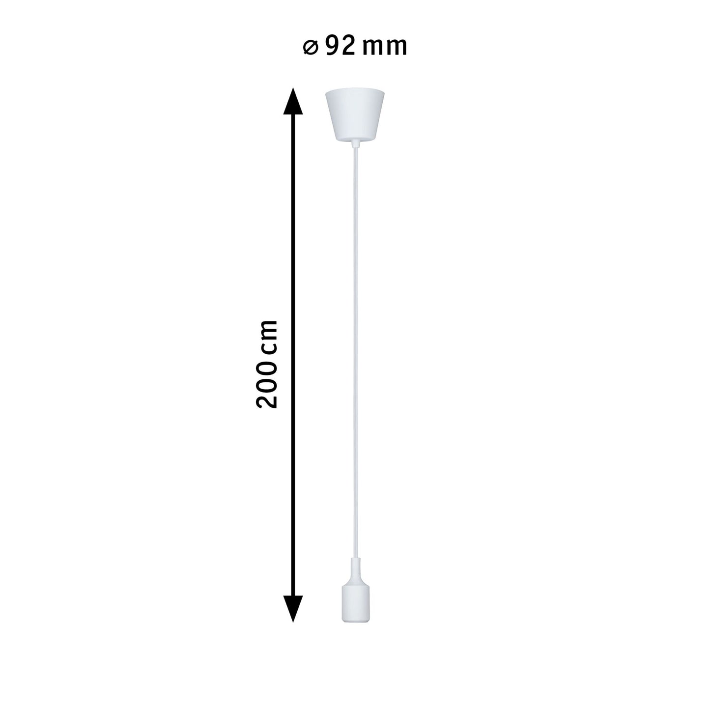 Paulmann Pendelleuchte Neordic Ketil E27 max. 1x60W Weiß