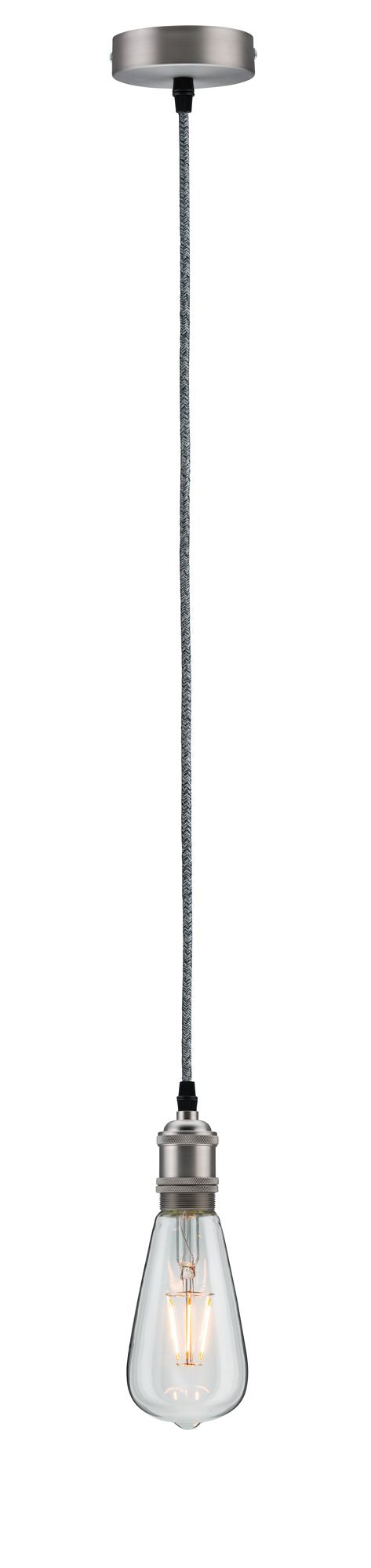 Paulmann Pendelleuchte Neordic Eldar E27 max. 1x60W Grau/Nickel gebürstet