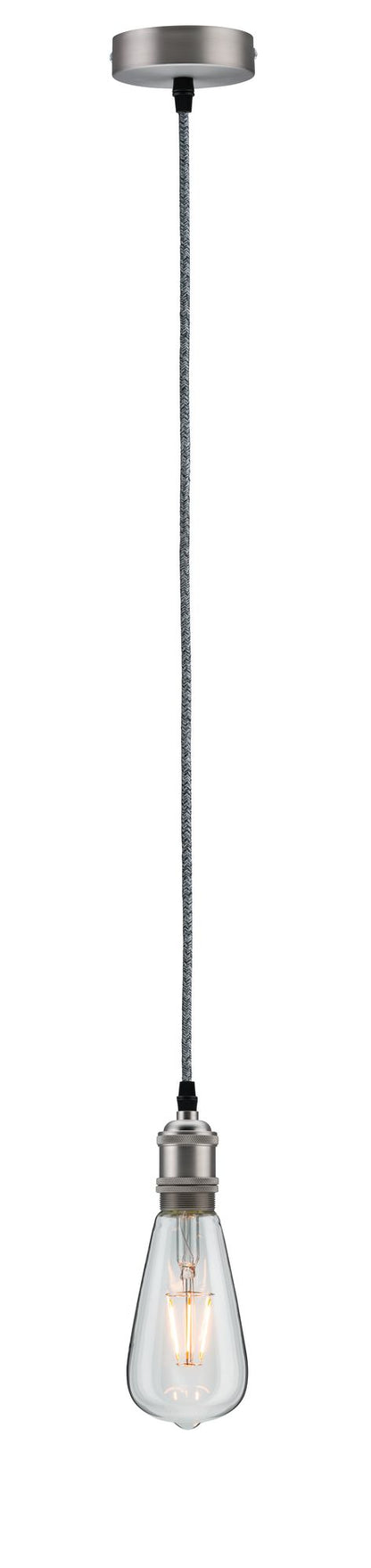 Paulmann Pendelleuchte Neordic Eldar E27 max. 1x60W Grau/Nickel gebürstet