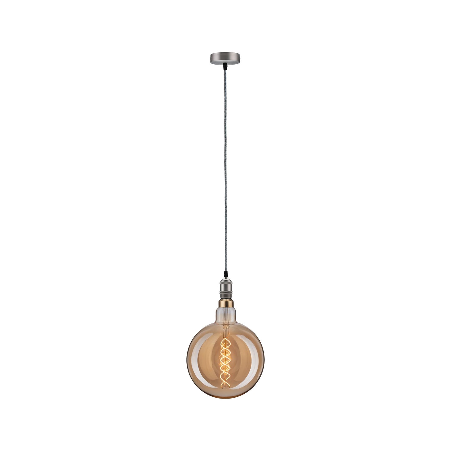 Paulmann Pendelleuchte Neordic Eldar E27 max. 1x60W Grau/Nickel gebürstet
