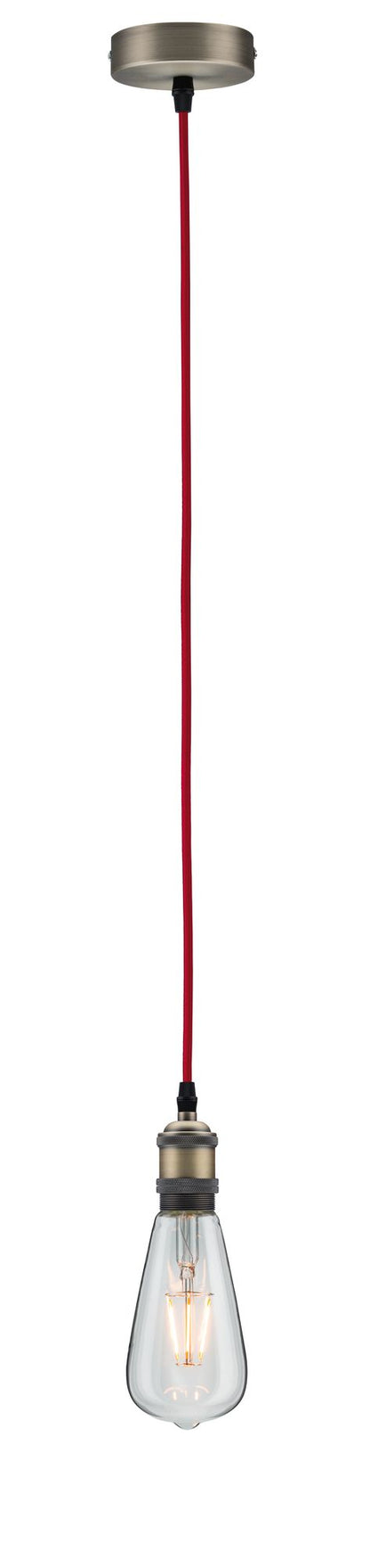 Paulmann Pendelleuchte Neordic Eldar E27 max. 1x60W Rot/Brüniert