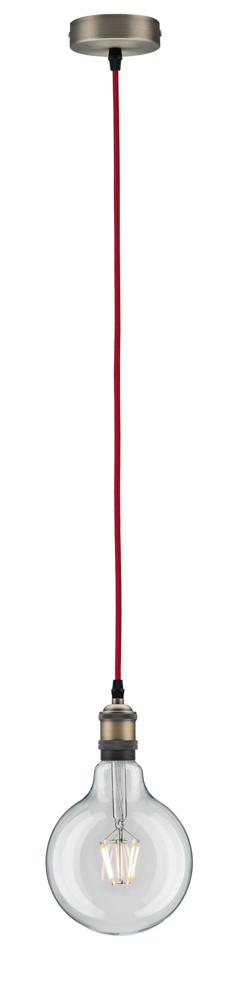 Paulmann Pendelleuchte Neordic Eldar E27 max. 1x60W Rot/Brüniert