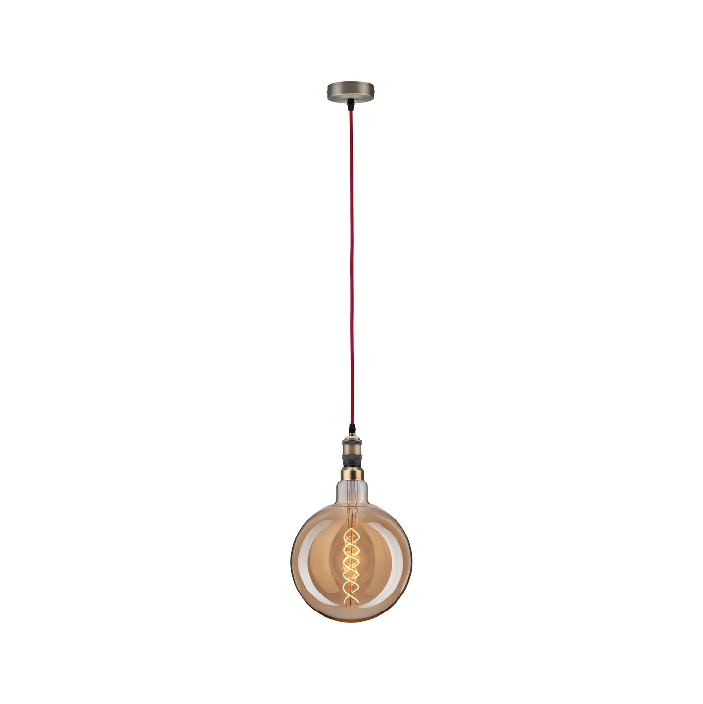 Paulmann Pendelleuchte Neordic Eldar E27 max. 1x60W Rot/Brüniert