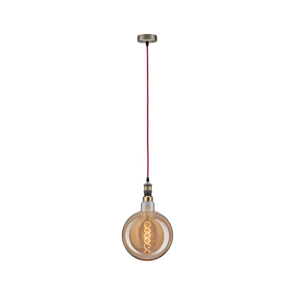 Paulmann Pendelleuchte Neordic Eldar E27 max. 1x60W Rot/Brüniert