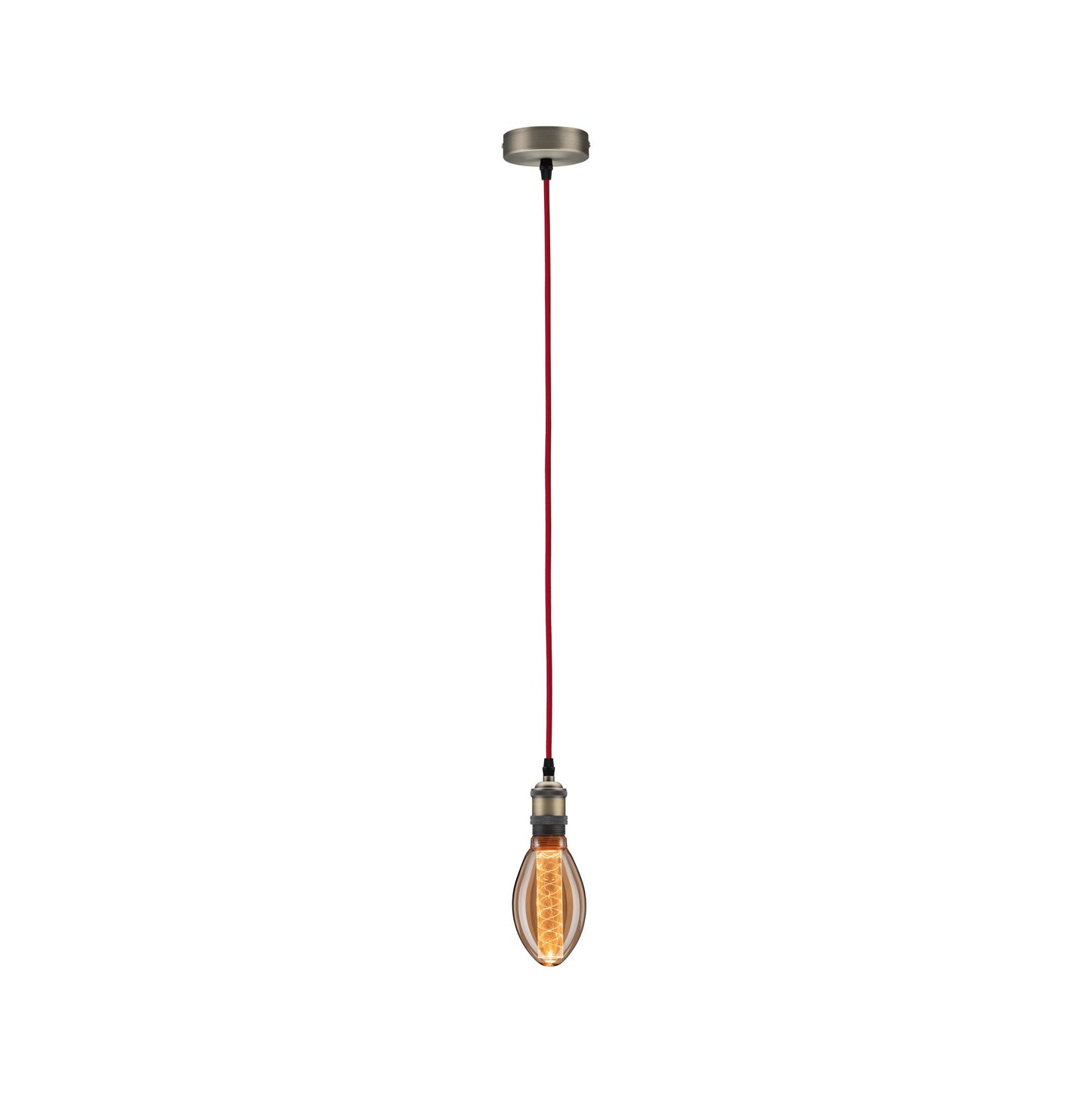 Paulmann Pendelleuchte Neordic Eldar E27 max. 1x60W Rot/Brüniert