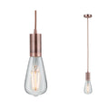 Paulmann Pendelleuchte Neordic Haldis E27 max. 1x60W Kupfer