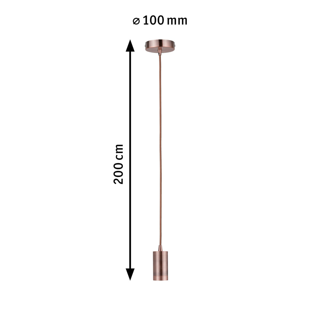 Paulmann Pendelleuchte Neordic Haldis E27 max. 1x60W Kupfer