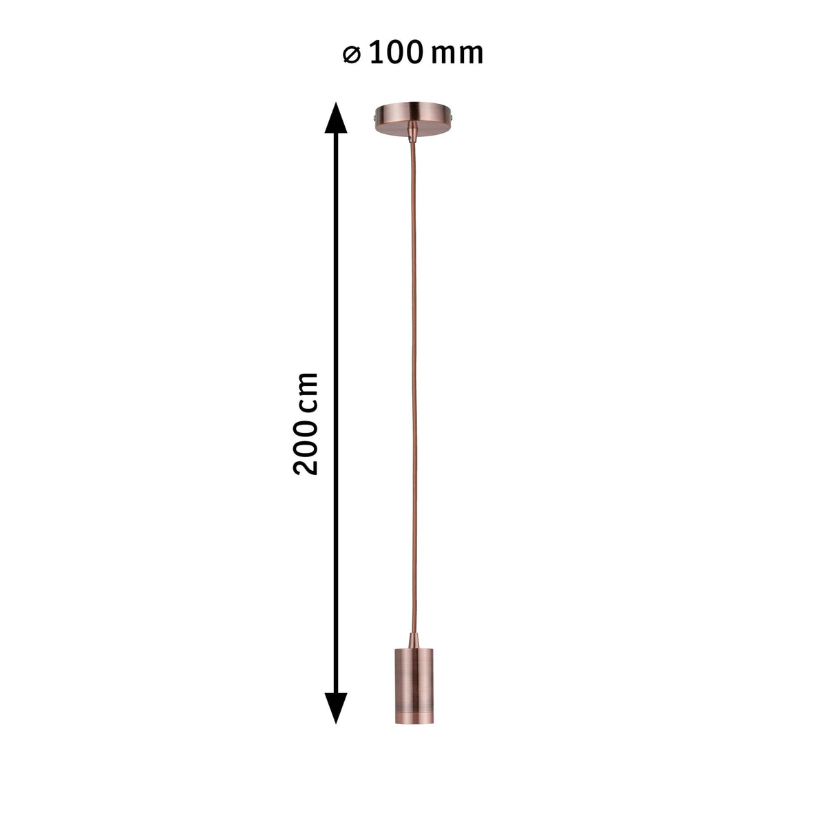 Paulmann Pendelleuchte Neordic Haldis E27 max. 1x60W Kupfer