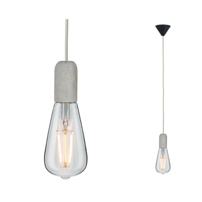 Paulmann Pendelleuchte Neordic Jano E27 max. 1x60W Grau/Schwarz/Beton