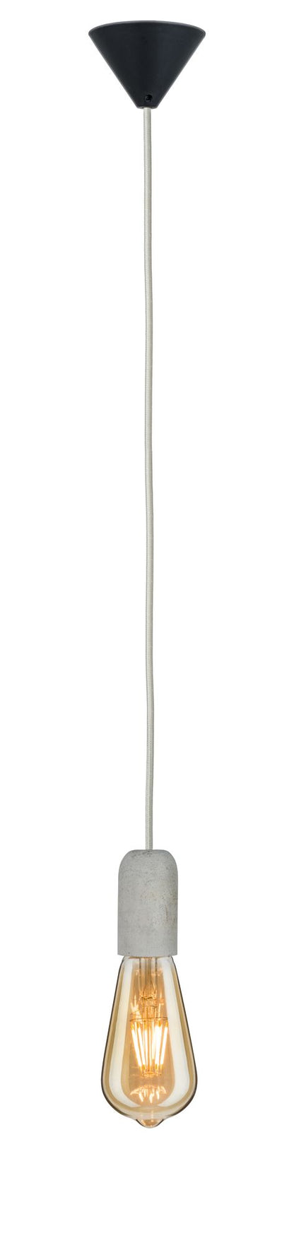 Paulmann Pendelleuchte Neordic Jano E27 max. 1x60W Grau/Schwarz/Beton